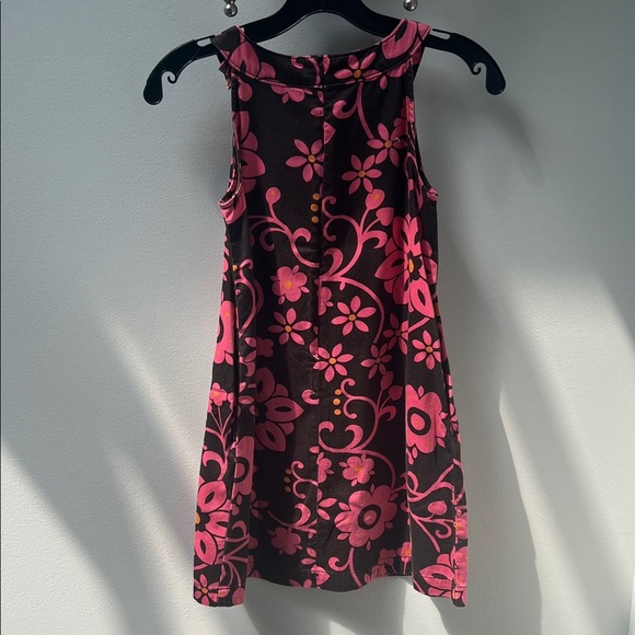 Gap Kids Floral Pink and Black Sleeveless Dress - Picture 3 of 3
